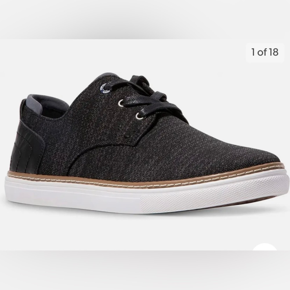 Steve Madden Men's Friend Fly Knit Sneaker Black/Gray Size 8